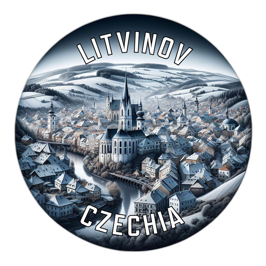 Litvinov Czechia Souvenir Die Cut Flat Magnet Image 1