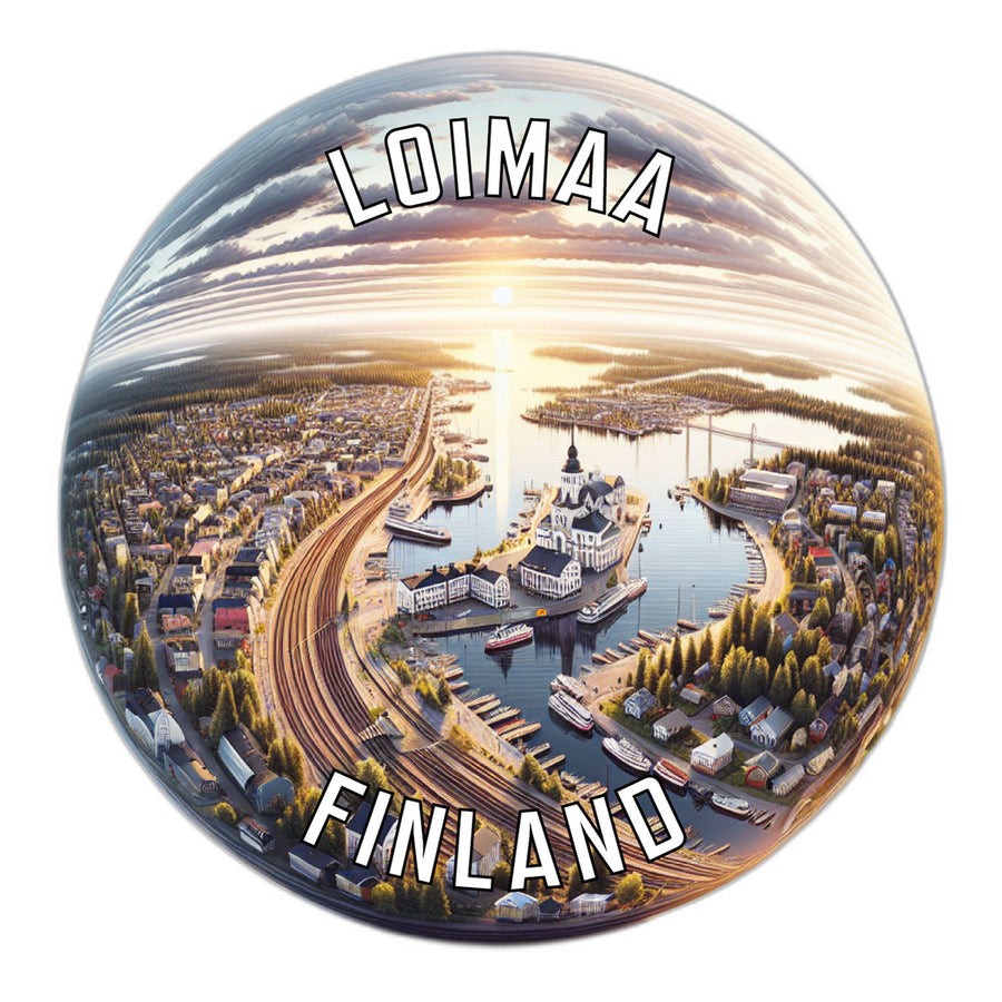 Loimaa Finland Souvenir Die Cut Flat Magnet Image 1