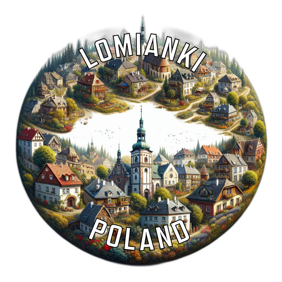 Lomianki Poland Souvenir Die Cut Flat Magnet Image 1