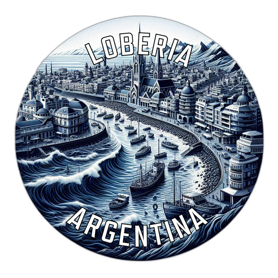 Loberia Argentina Souvenir Die Cut Flat Magnet Image 1