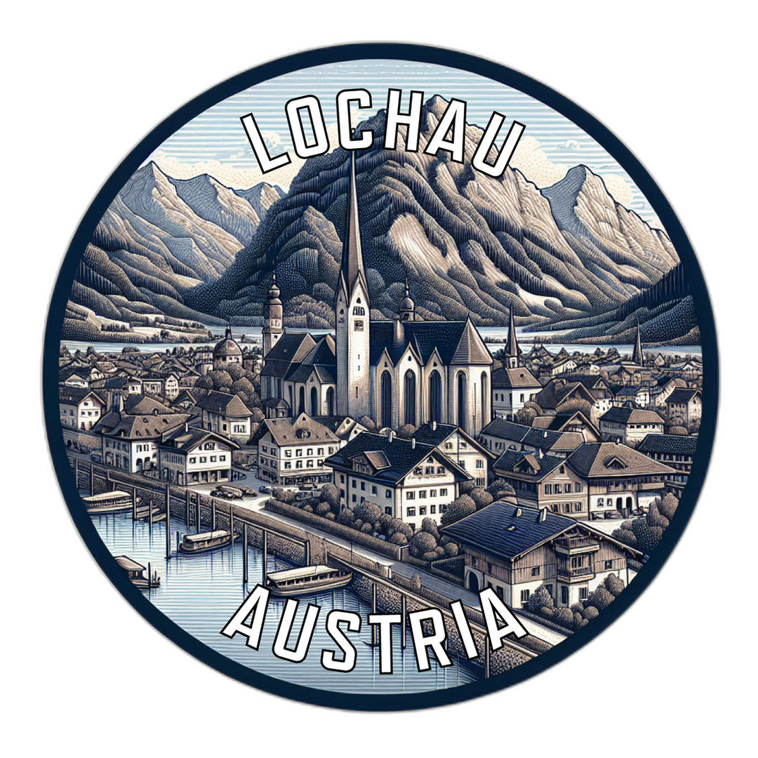 Lochau Austria Souvenir Die Cut Flat Magnet Image 1