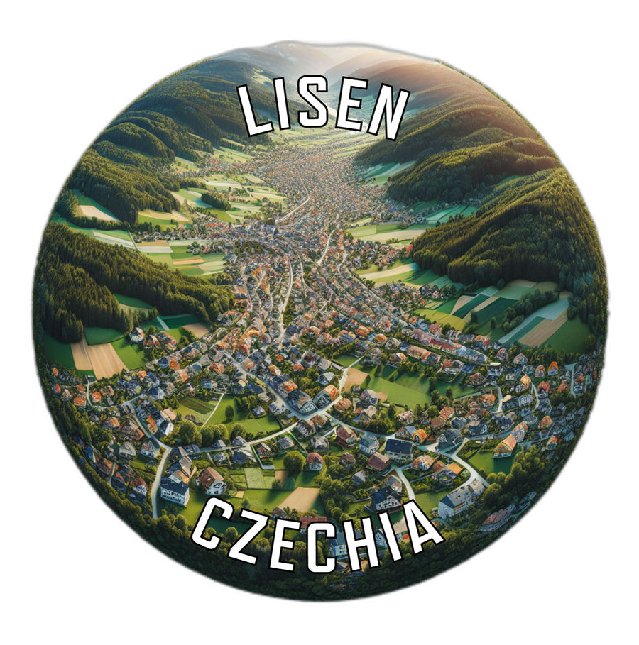 Lisen Czechia Souvenir Die Cut Flat Magnet Image 1