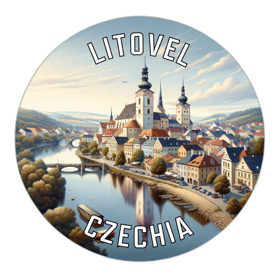 Litovel Czechia Souvenir Die Cut Flat Magnet Image 1