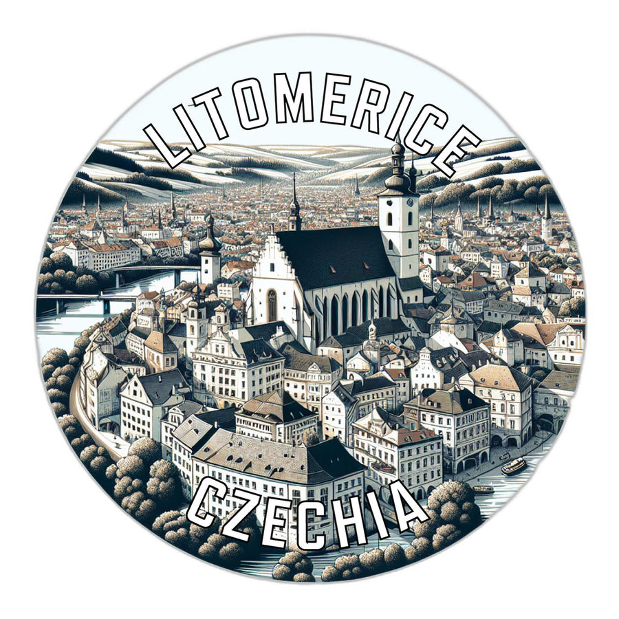 Litomerice Czechia Souvenir Die Cut Flat Magnet Image 1