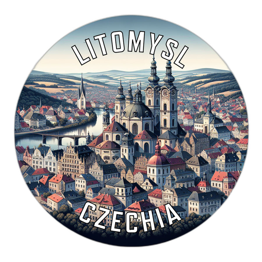 Litomysl Czechia Souvenir Die Cut Flat Magnet Image 1