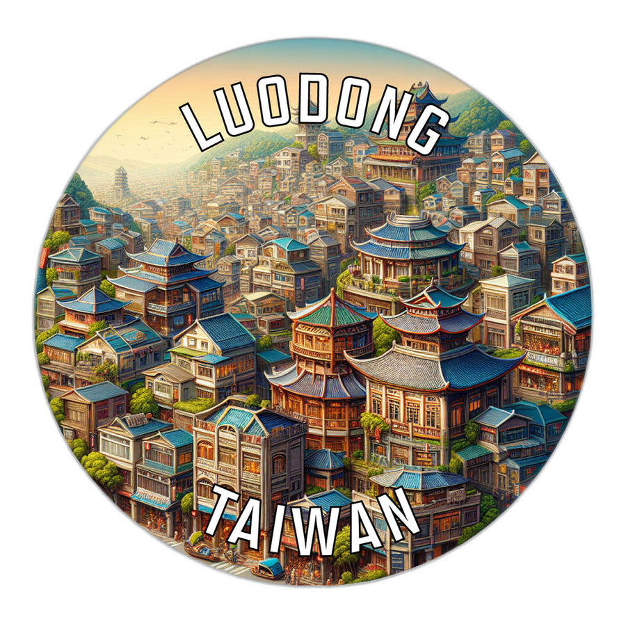 Luodong Taiwan Souvenir Die Cut Flat Magnet Image 1