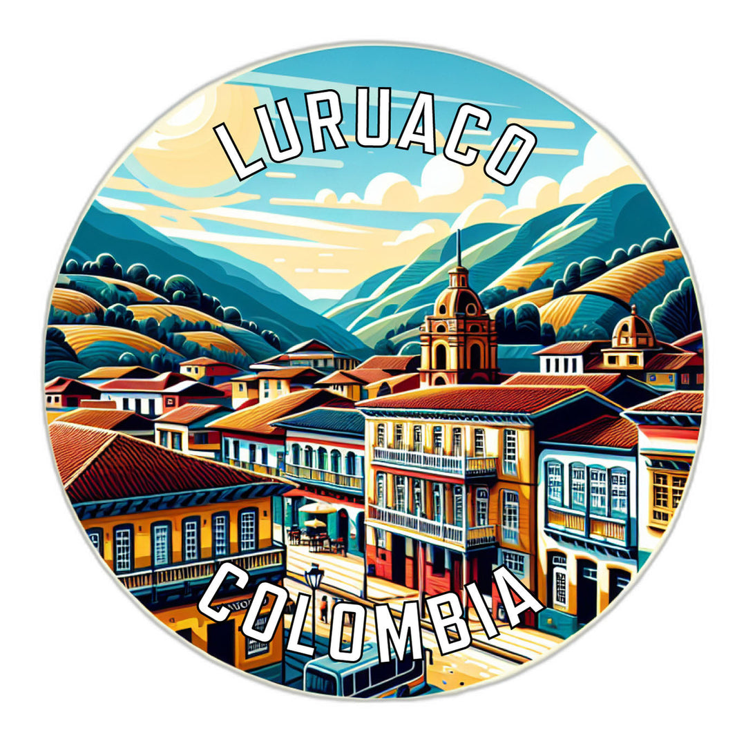 Luruaco Colombia Souvenir Die Cut Flat Magnet Image 1