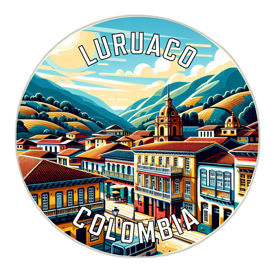 Luruaco Colombia Souvenir Die Cut Flat Magnet Image 1