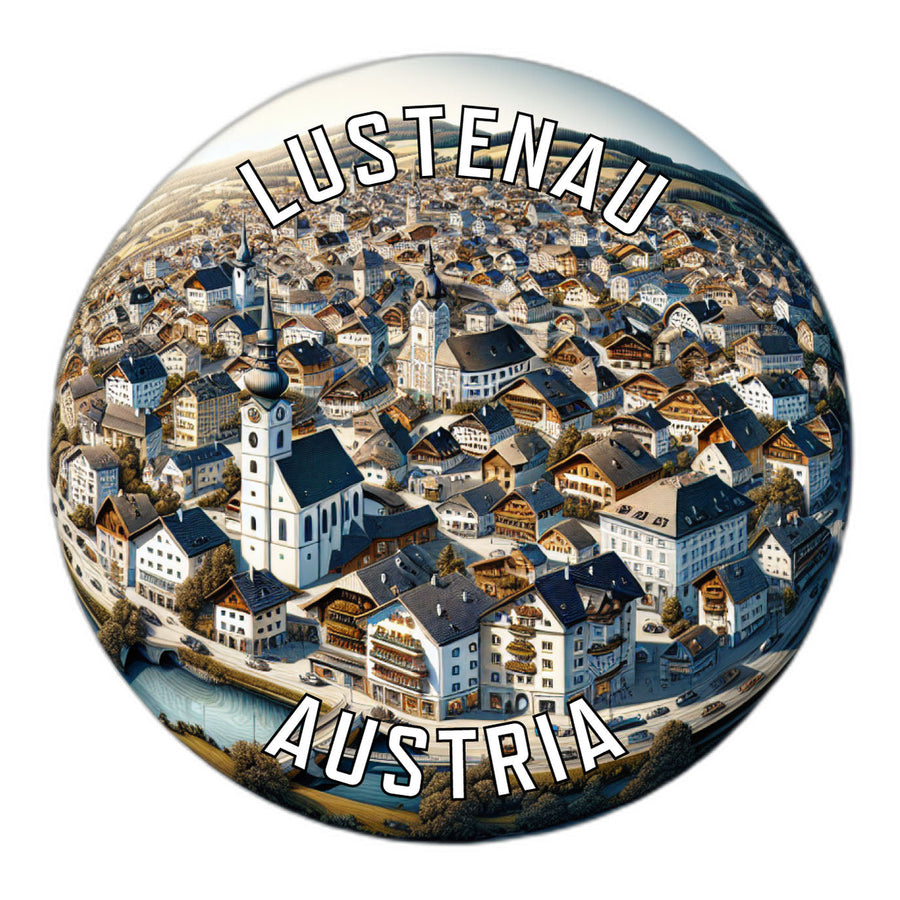 Lustenau Austria Souvenir Die Cut Flat Magnet Image 1