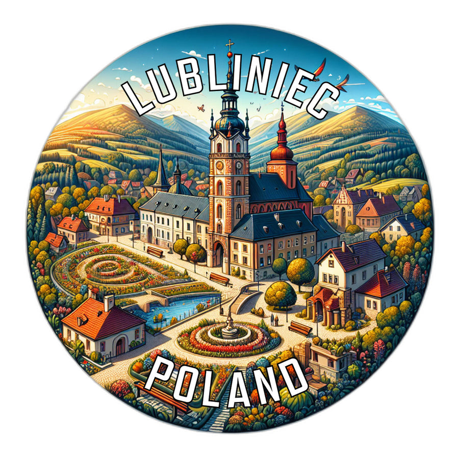 Lubliniec Poland Souvenir Die Cut Flat Magnet Image 1