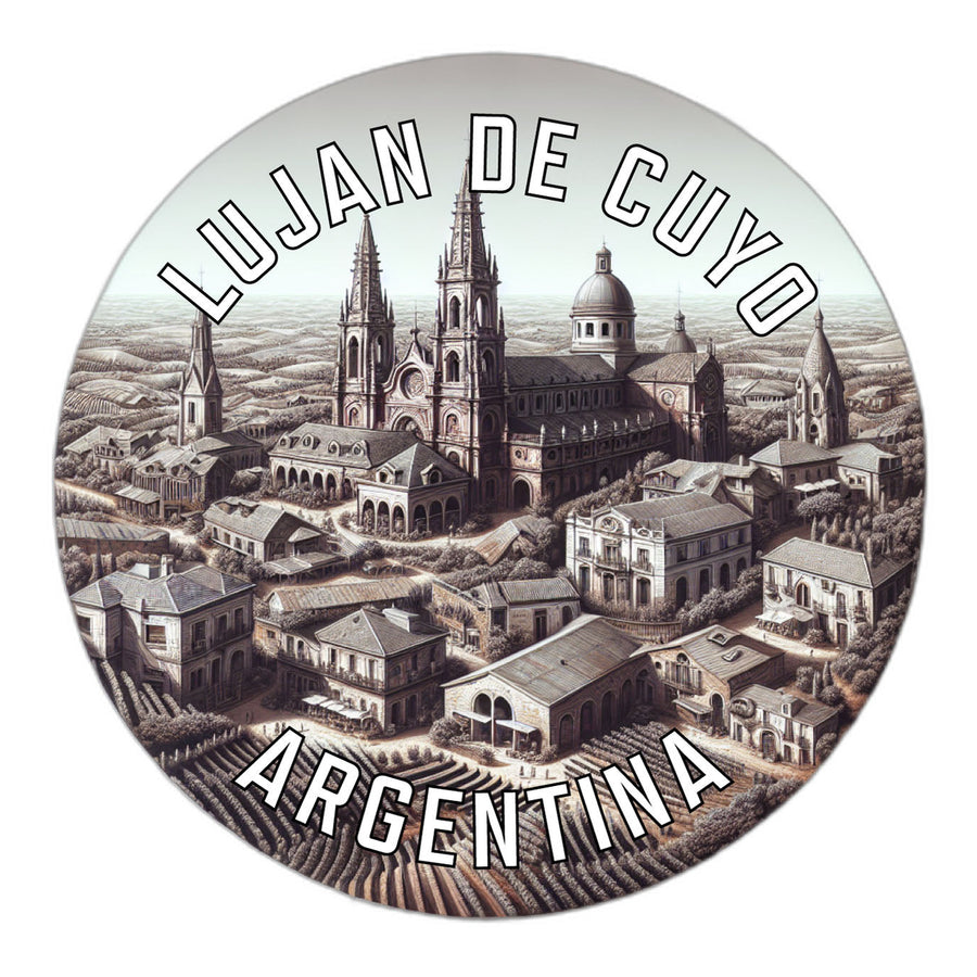 Lujan de Cuyo Argentina Souvenir Die Cut Flat Magnet Image 1