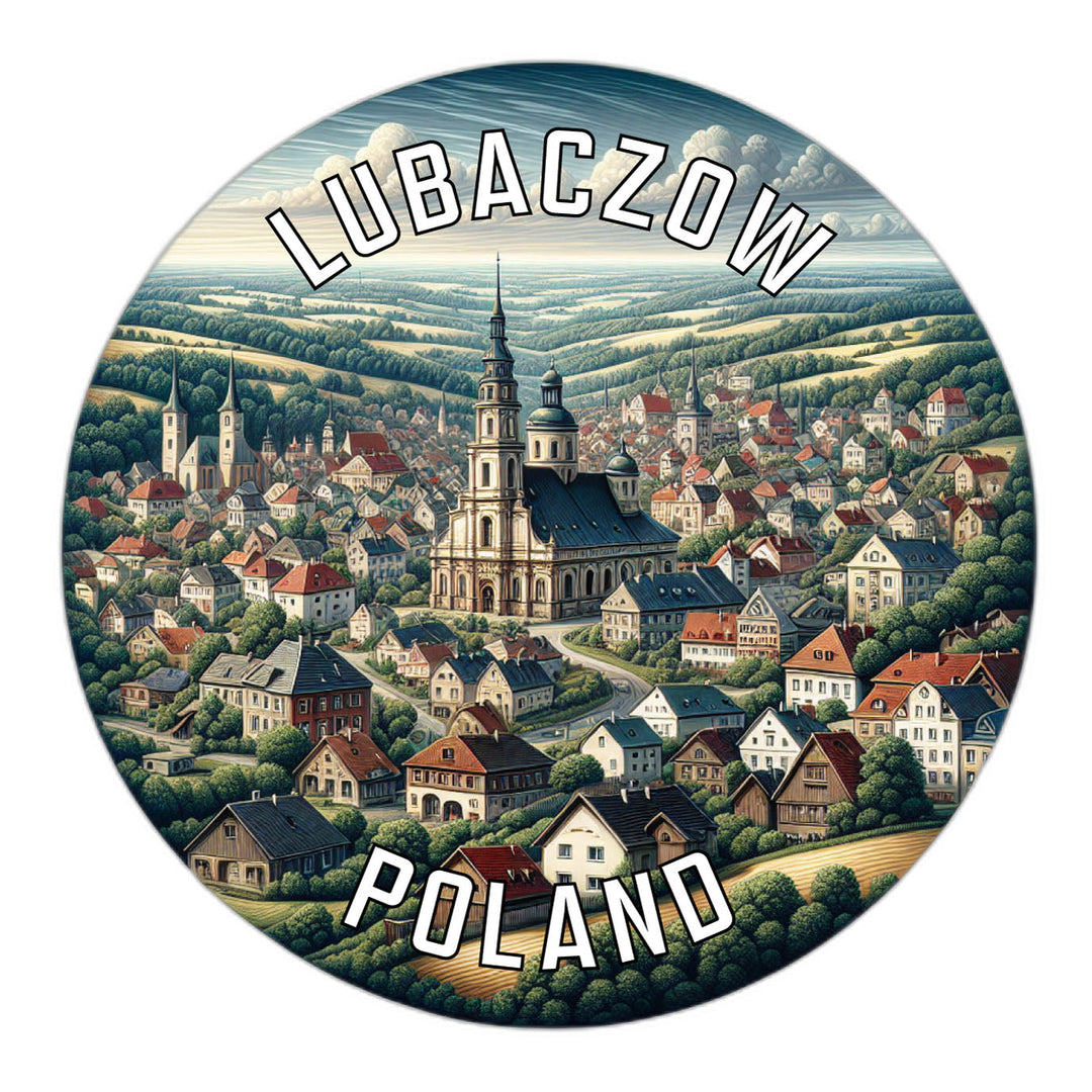 Lubaczow Poland Souvenir Die Cut Flat Magnet Image 1