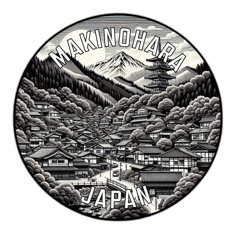 Makinohara Japan Souvenir Die Cut Flat Magnet Image 1