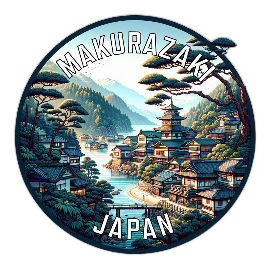 Makurazaki Japan Souvenir Die Cut Flat Magnet Image 1