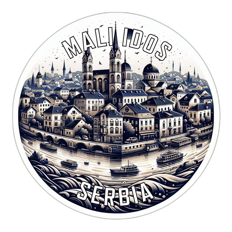 Mali Idos Serbia Souvenir Die Cut Flat Magnet Image 1