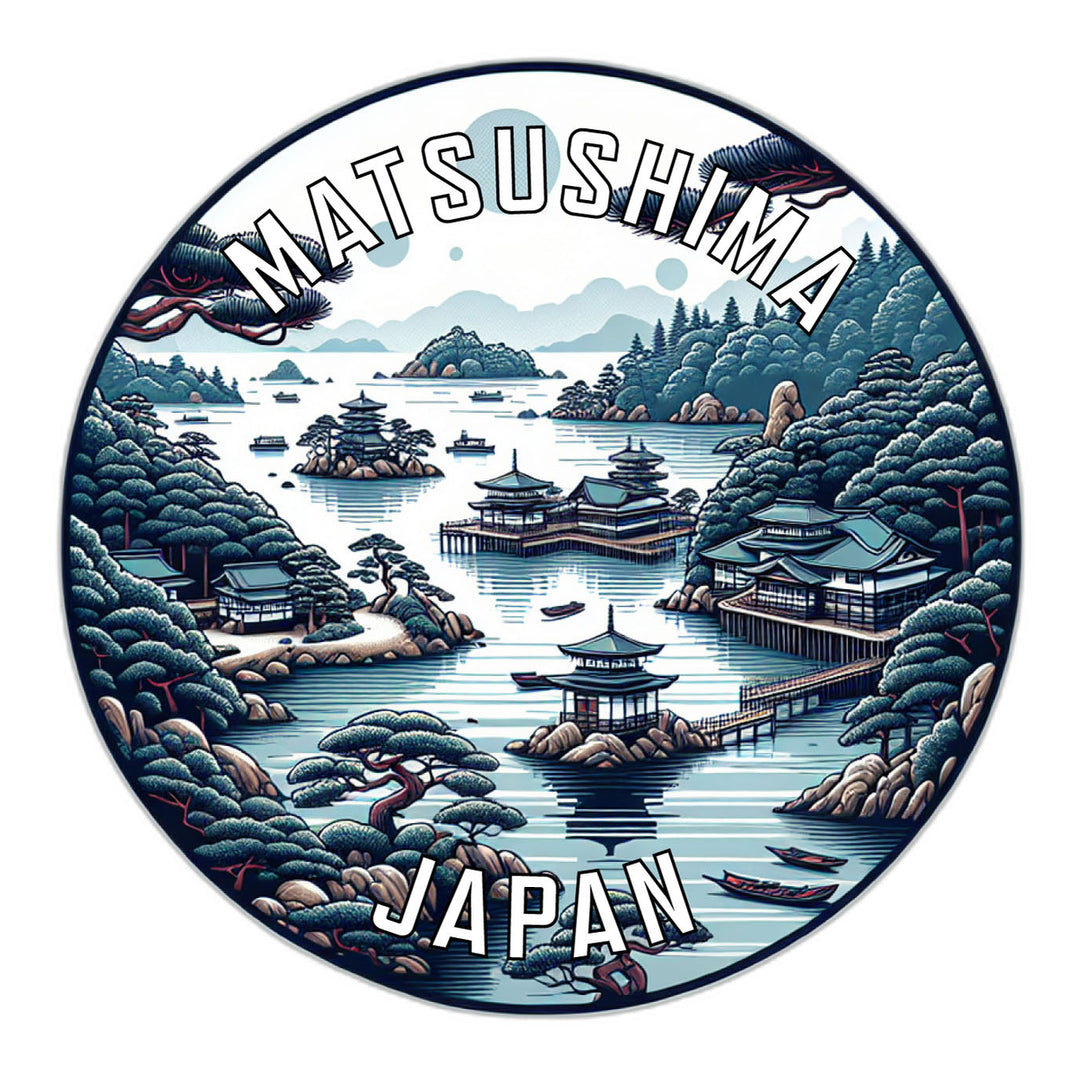 Matsushima Japan Souvenir Die Cut Flat Magnet Image 1