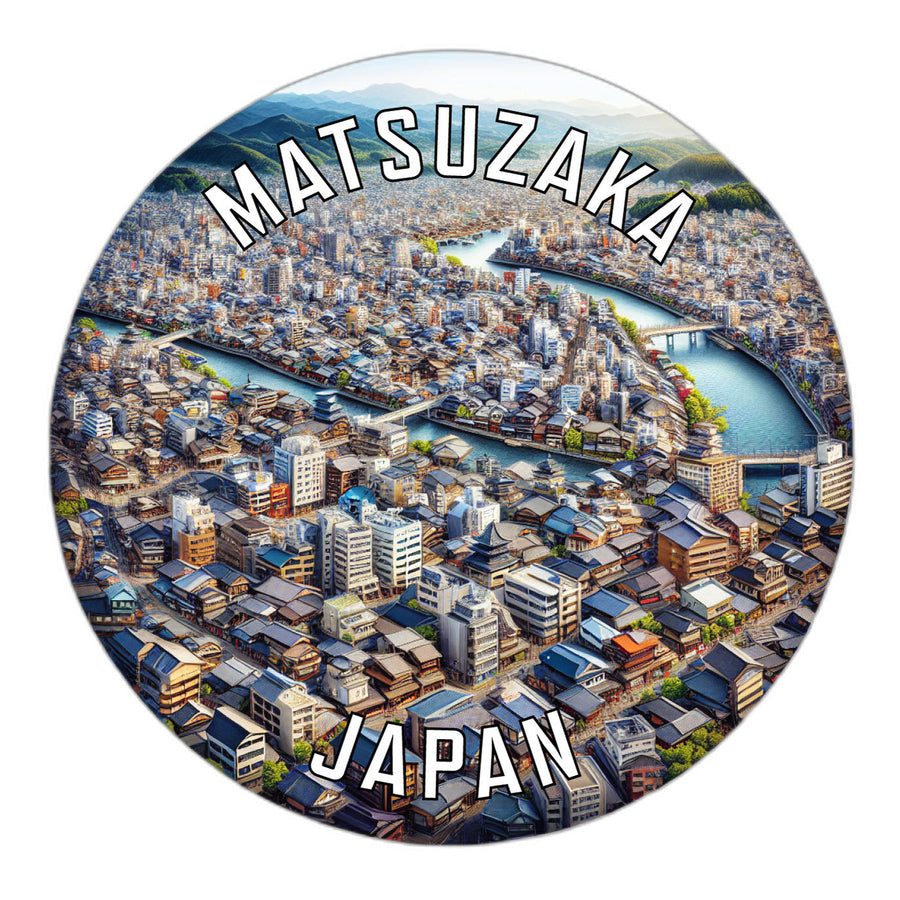 Matsuzaka Japan Souvenir Die Cut Flat Magnet Image 1