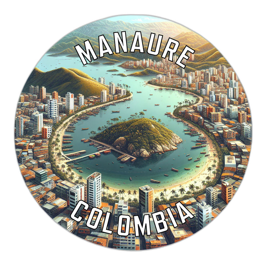 Manaure Colombia Souvenir Die Cut Flat Magnet Image 1