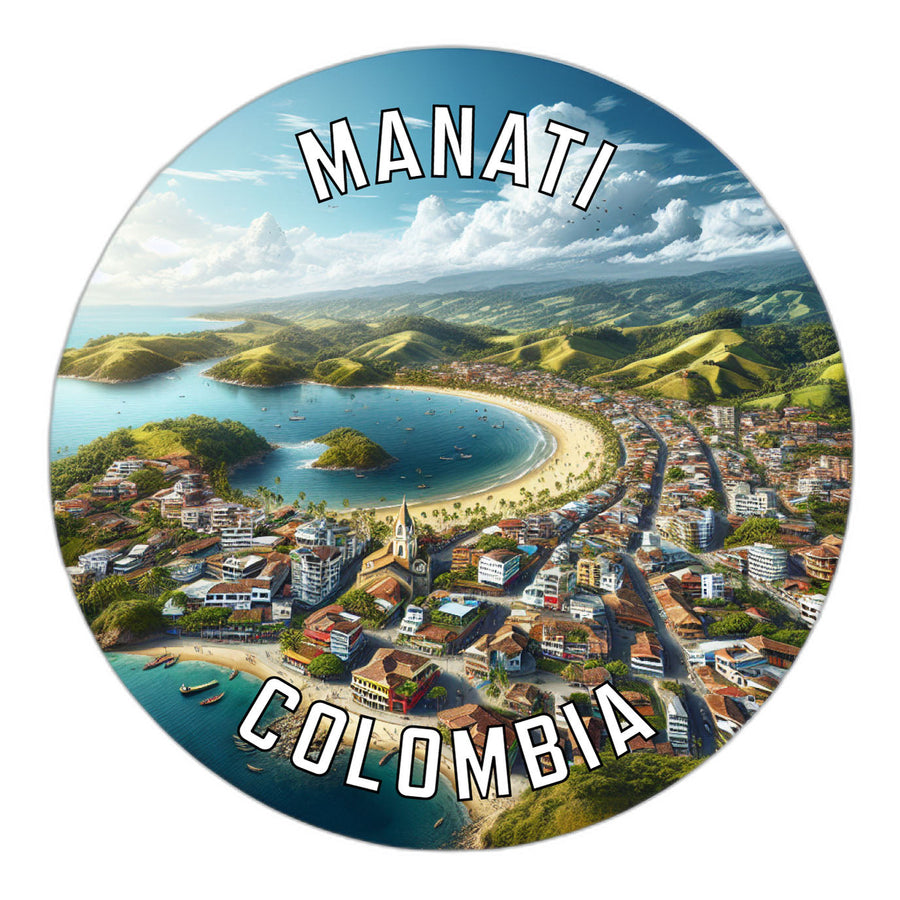 Manati Colombia Souvenir Die Cut Flat Magnet Image 1