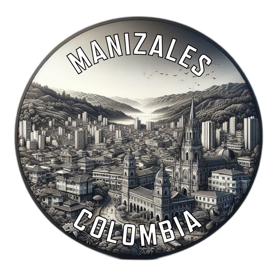 Manizales Colombia Souvenir Die Cut Flat Magnet Image 1