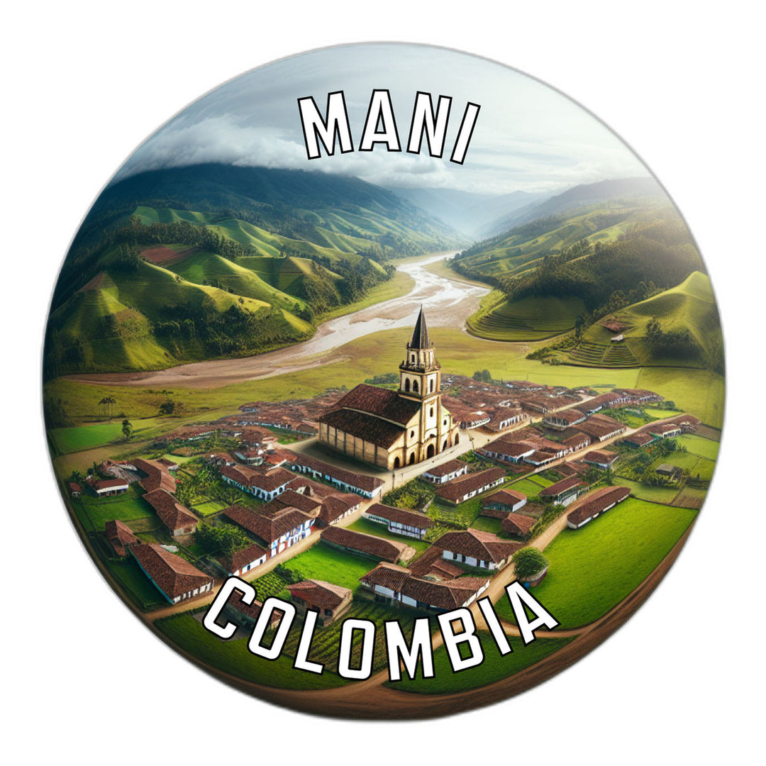 Mani Colombia Souvenir Die Cut Flat Magnet Image 1