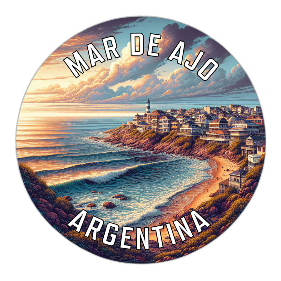 Mar de Ajo Argentina Souvenir Die Cut Flat Magnet Image 1