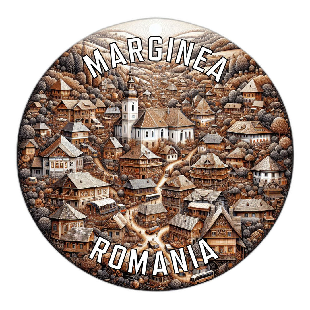 Marginea Romania Souvenir Die Cut Flat Magnet Image 1