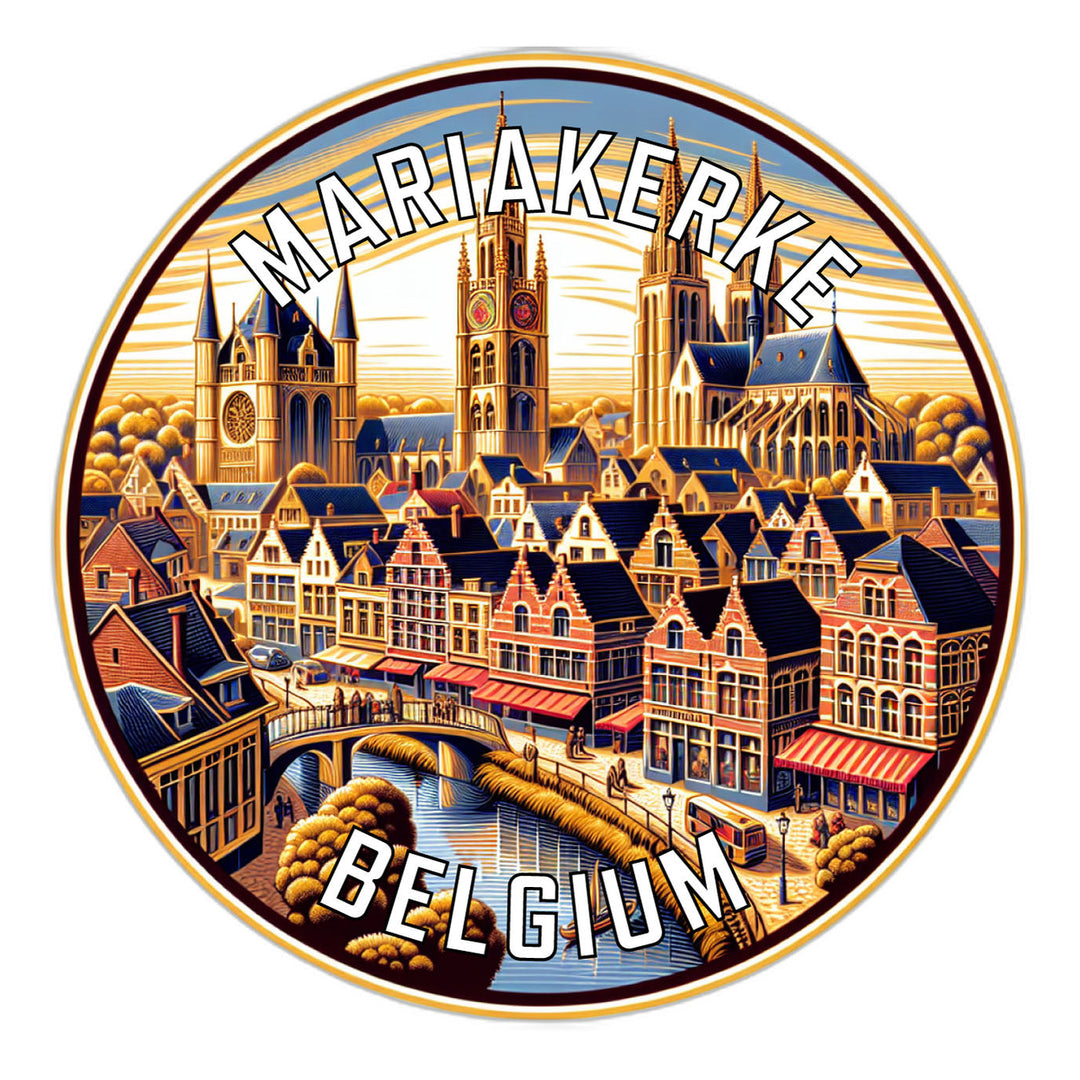 Mariakerke Belgium Souvenir Die Cut Flat Magnet Image 1