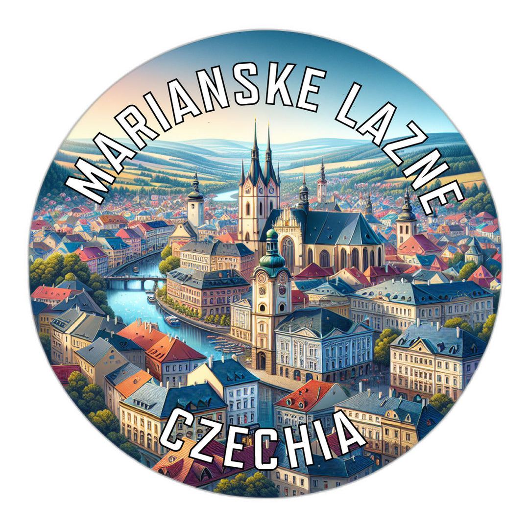 Marianske Lazne Czechia Souvenir Die Cut Flat Magnet Image 1