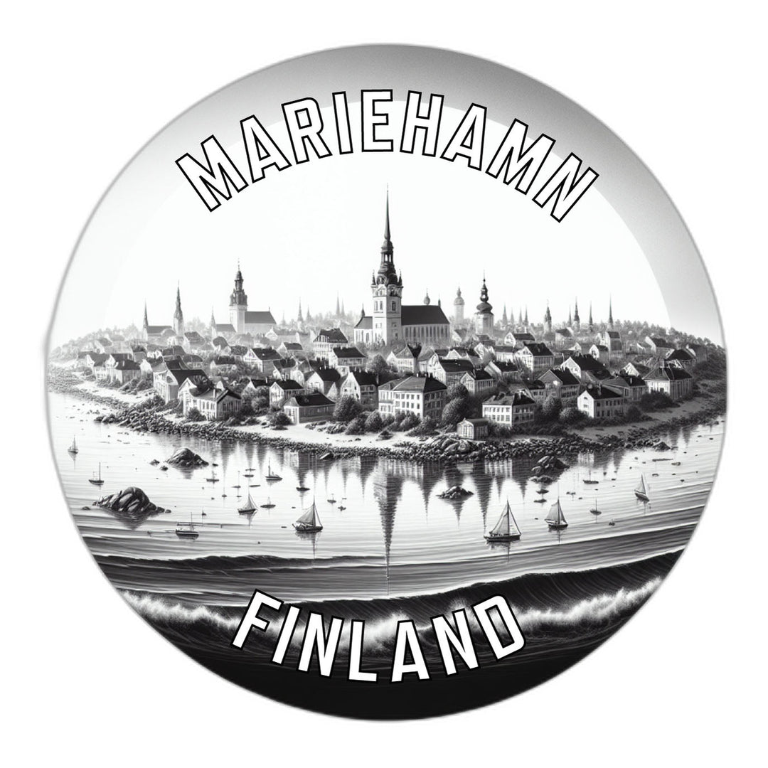 Mariehamn Finland Souvenir Die Cut Flat Magnet Image 1