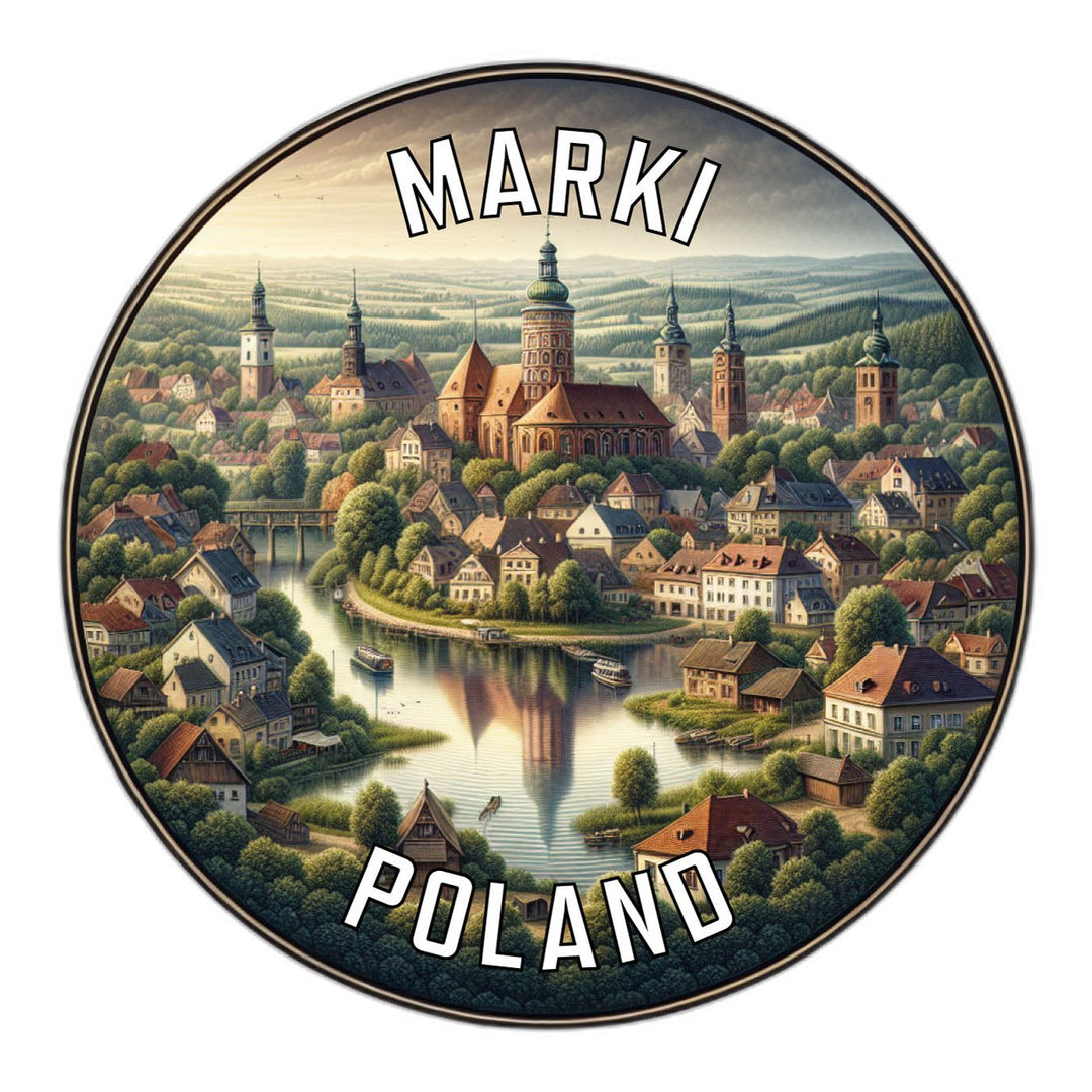 Marki Poland Souvenir Die Cut Flat Magnet Image 1