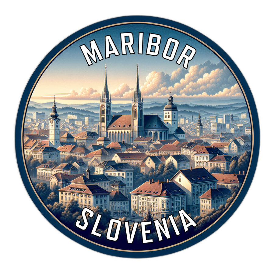 Maribor Slovenia Souvenir Die Cut Flat Magnet Image 1