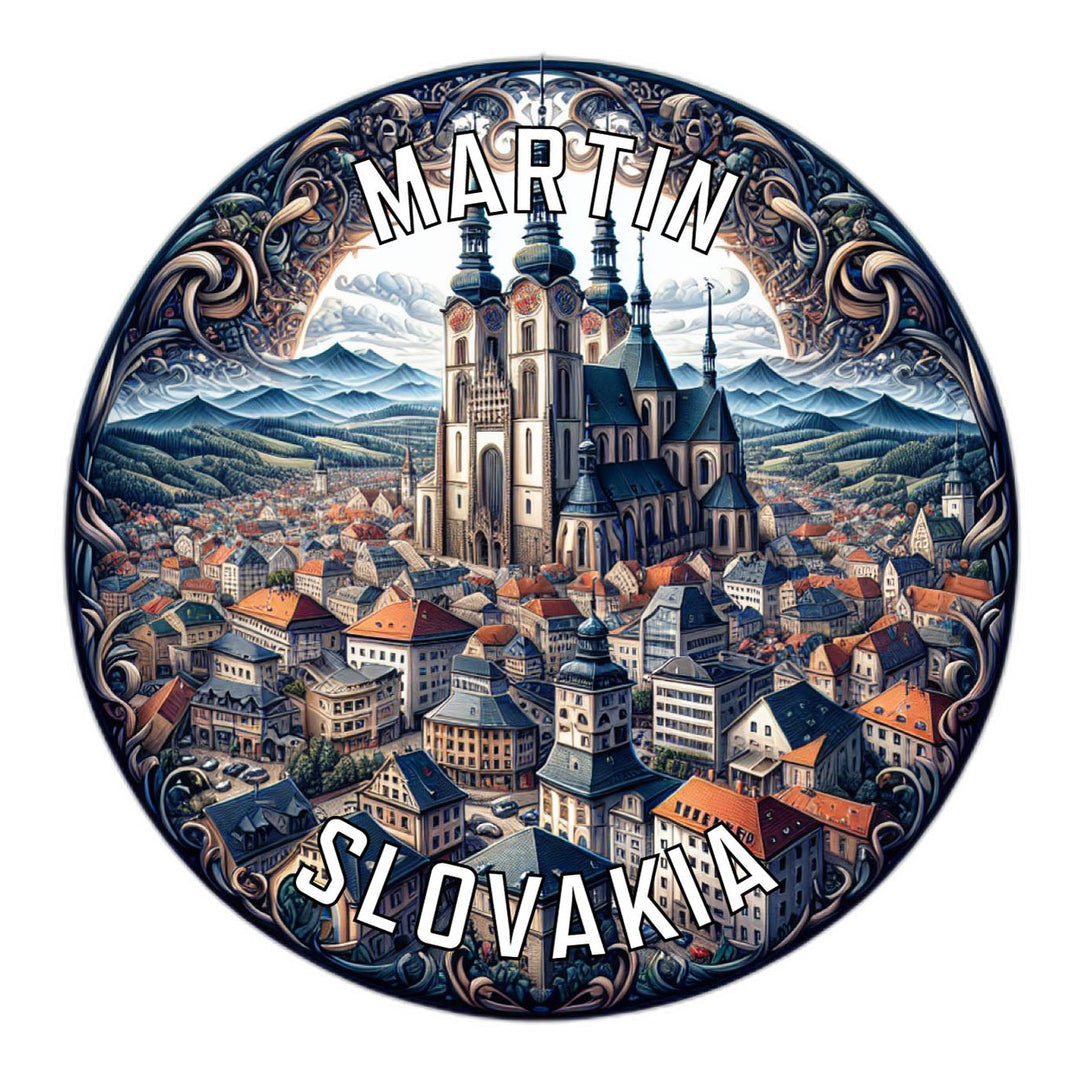 Martin Slovakia Souvenir Die Cut Flat Magnet Image 1