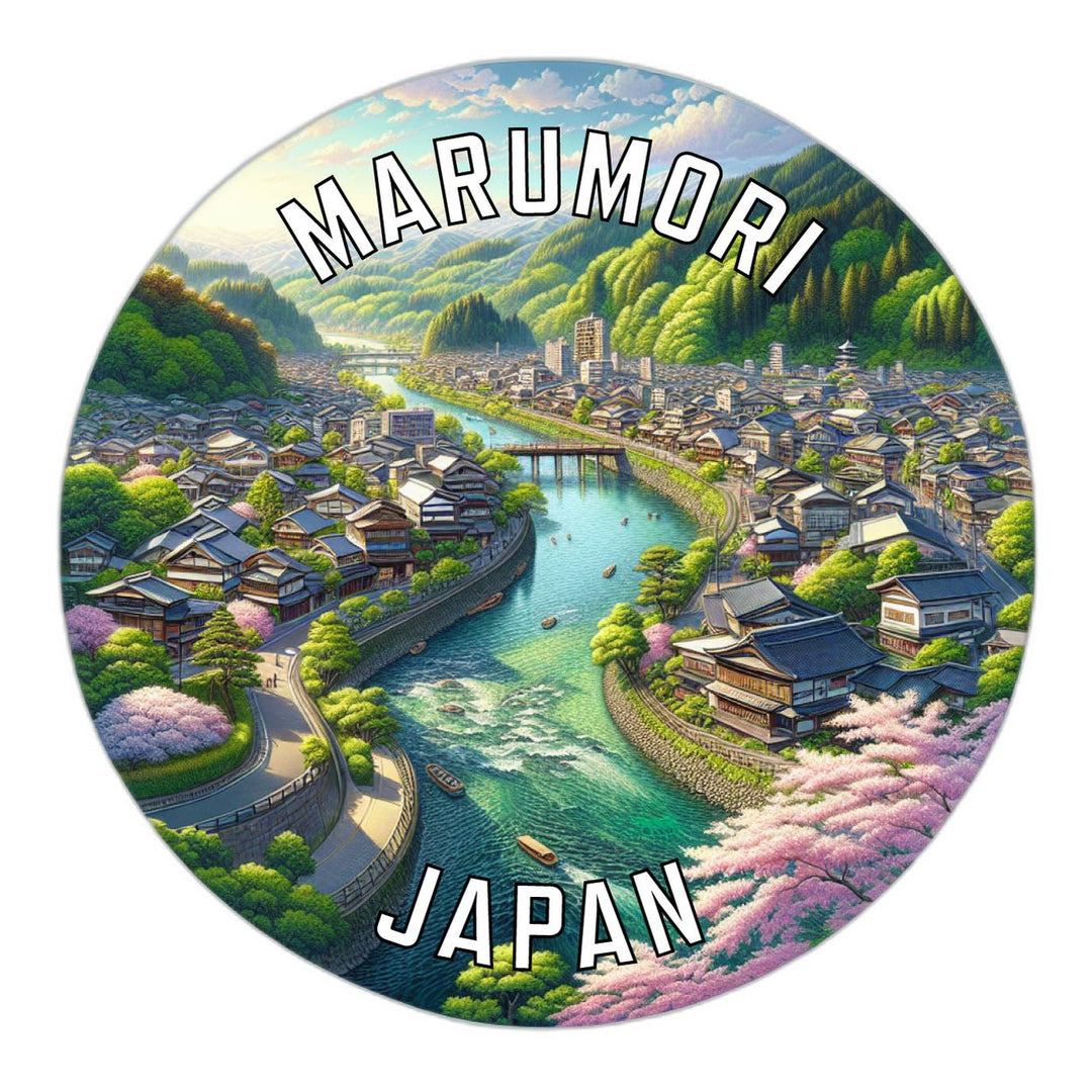 Marumori Japan Souvenir Die Cut Flat Magnet Image 1