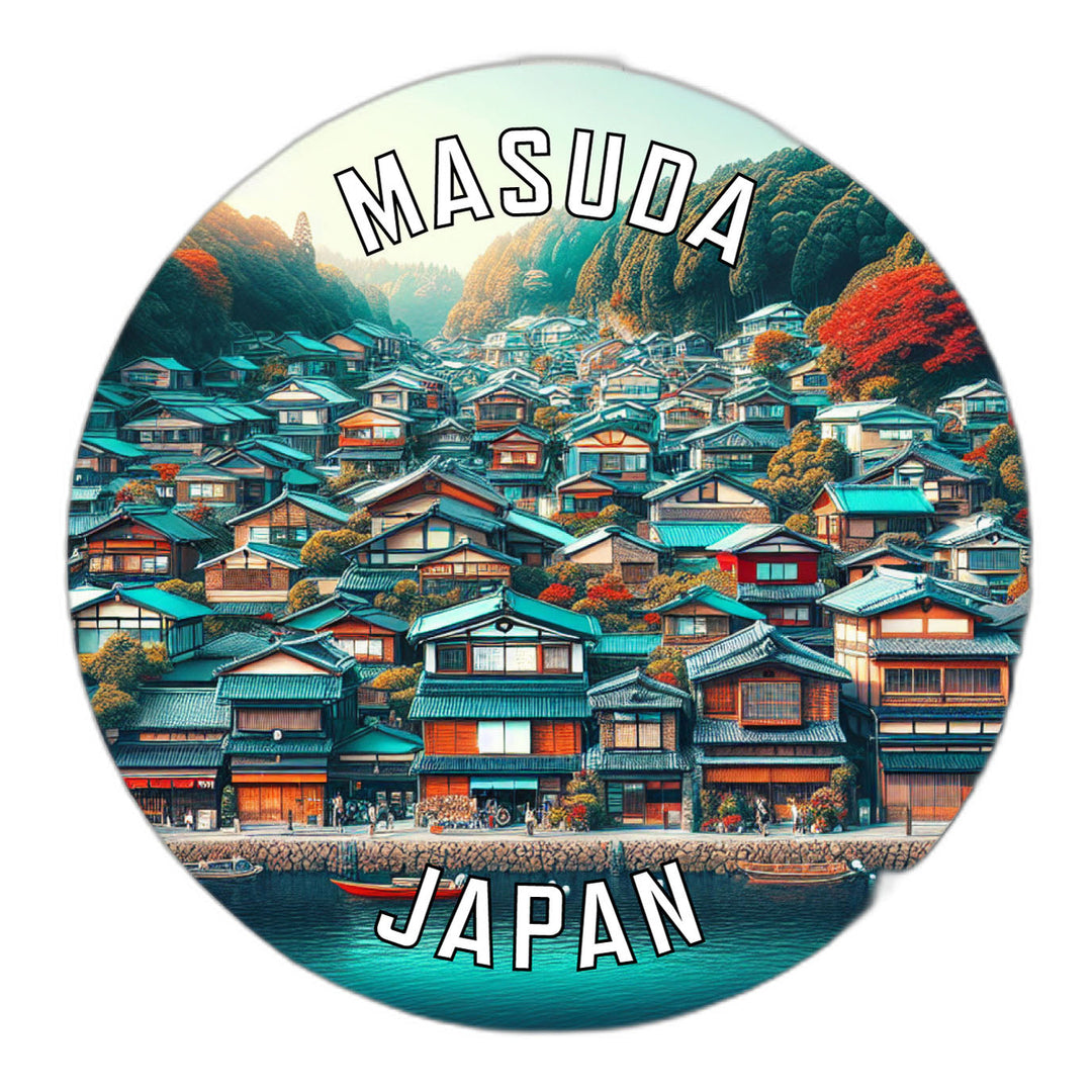 Masuda Japan Souvenir Die Cut Flat Magnet Image 1