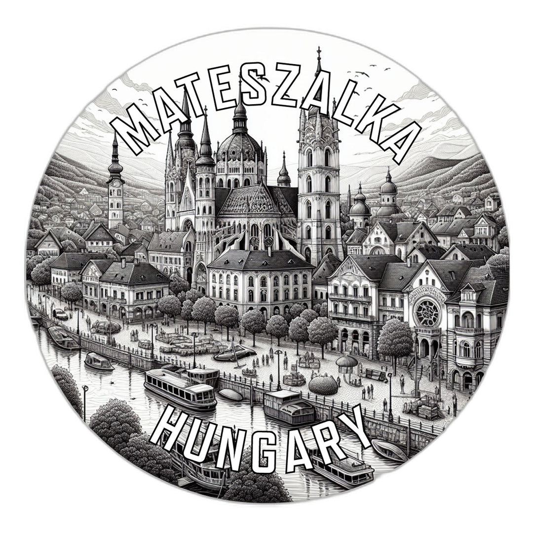 Mateszalka Hungary Souvenir Die Cut Flat Magnet Image 1