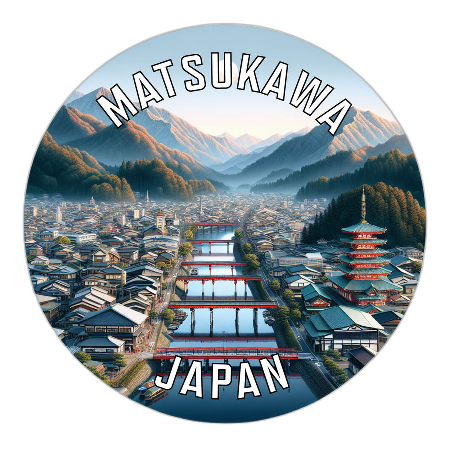 Matsukawa Japan Souvenir Die Cut Flat Magnet Image 1