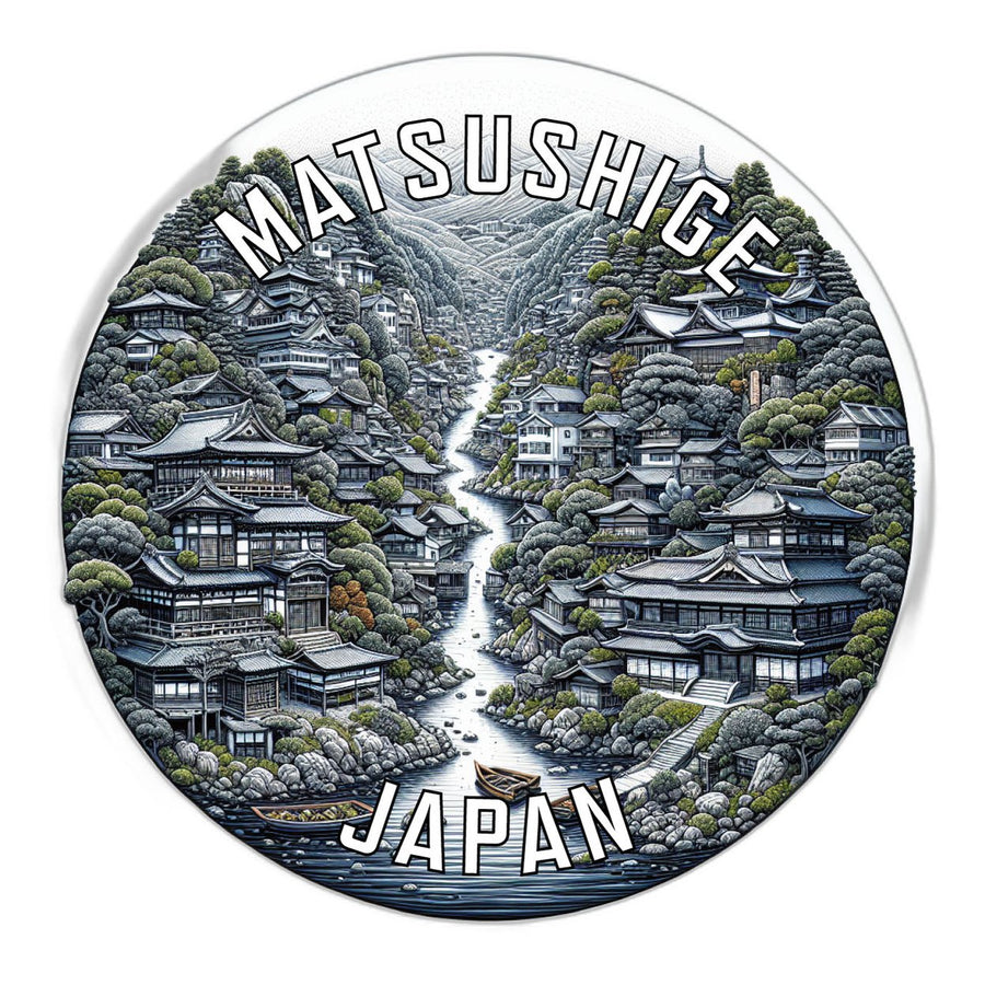 Matsushige Japan Souvenir Die Cut Flat Magnet Image 1