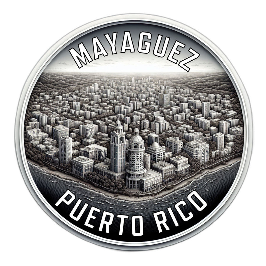 Mayaguez Puerto Rico Souvenir Die Cut Flat Magnet Image 1