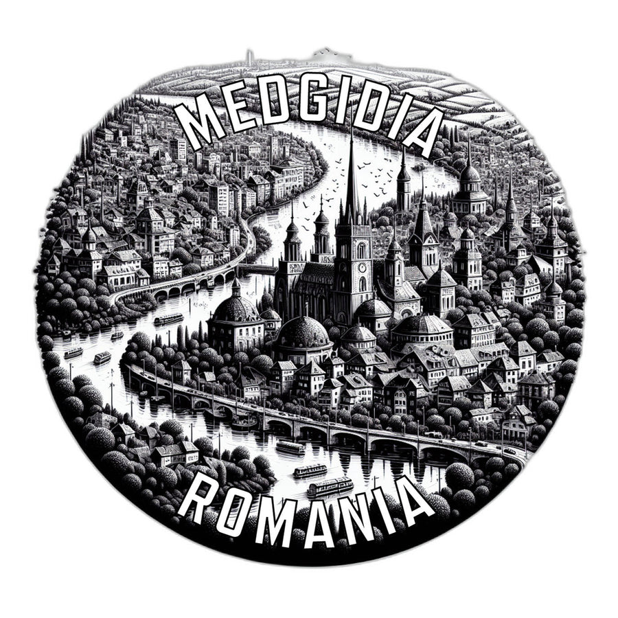 Medgidia Romania Souvenir Die Cut Flat Magnet Image 1