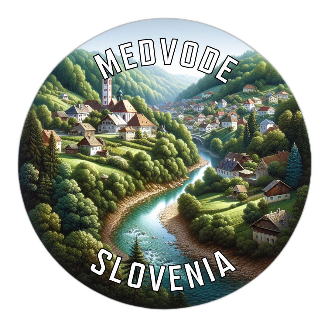 Medvode Slovenia Souvenir Die Cut Flat Magnet Image 1