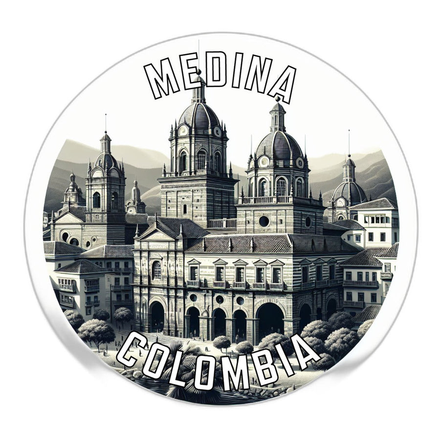 Medina Colombia Souvenir Die Cut Flat Magnet Image 1