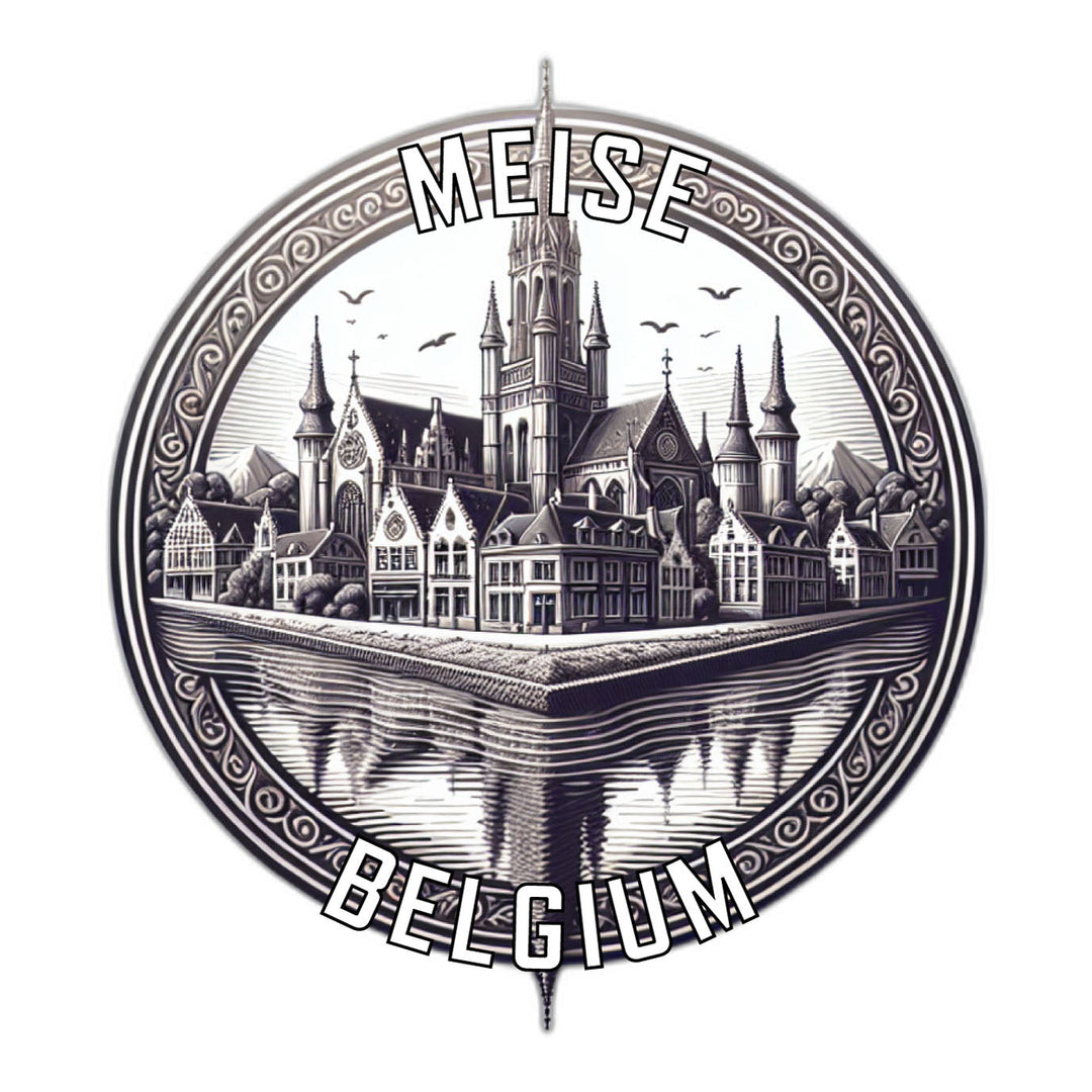 Meise Belgium Souvenir Die Cut Flat Magnet Image 1