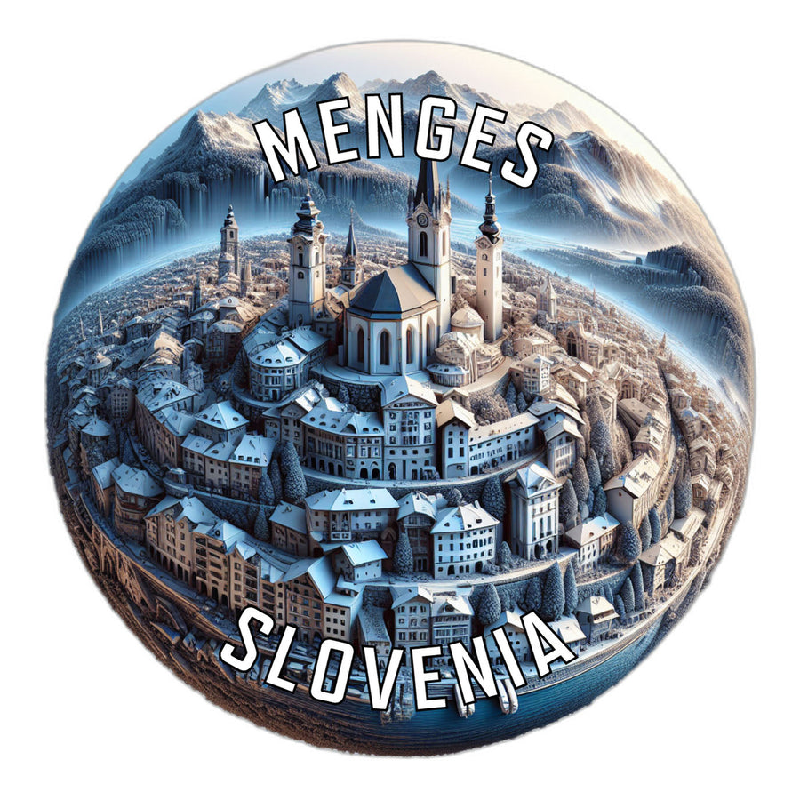 Menges Slovenia Souvenir Die Cut Flat Magnet Image 1