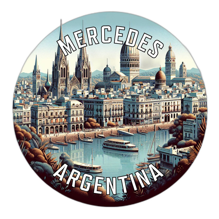 Mercedes Argentina Souvenir Die Cut Flat Magnet Image 1