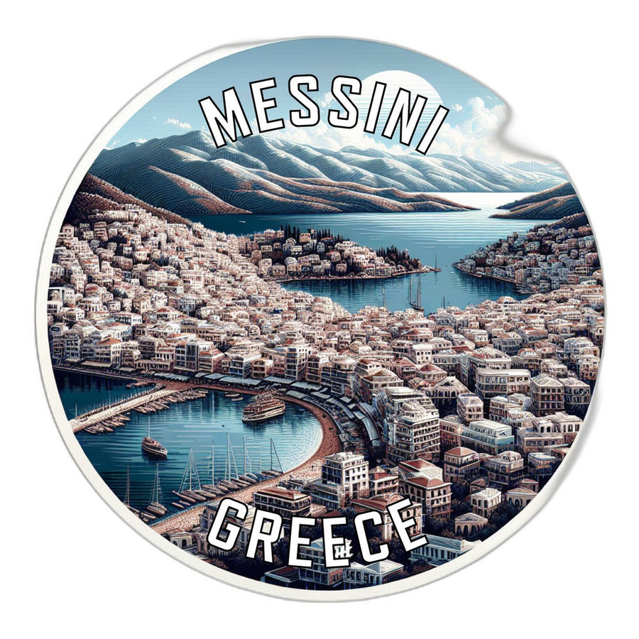 Messini Greece Souvenir Die Cut Flat Magnet Image 1