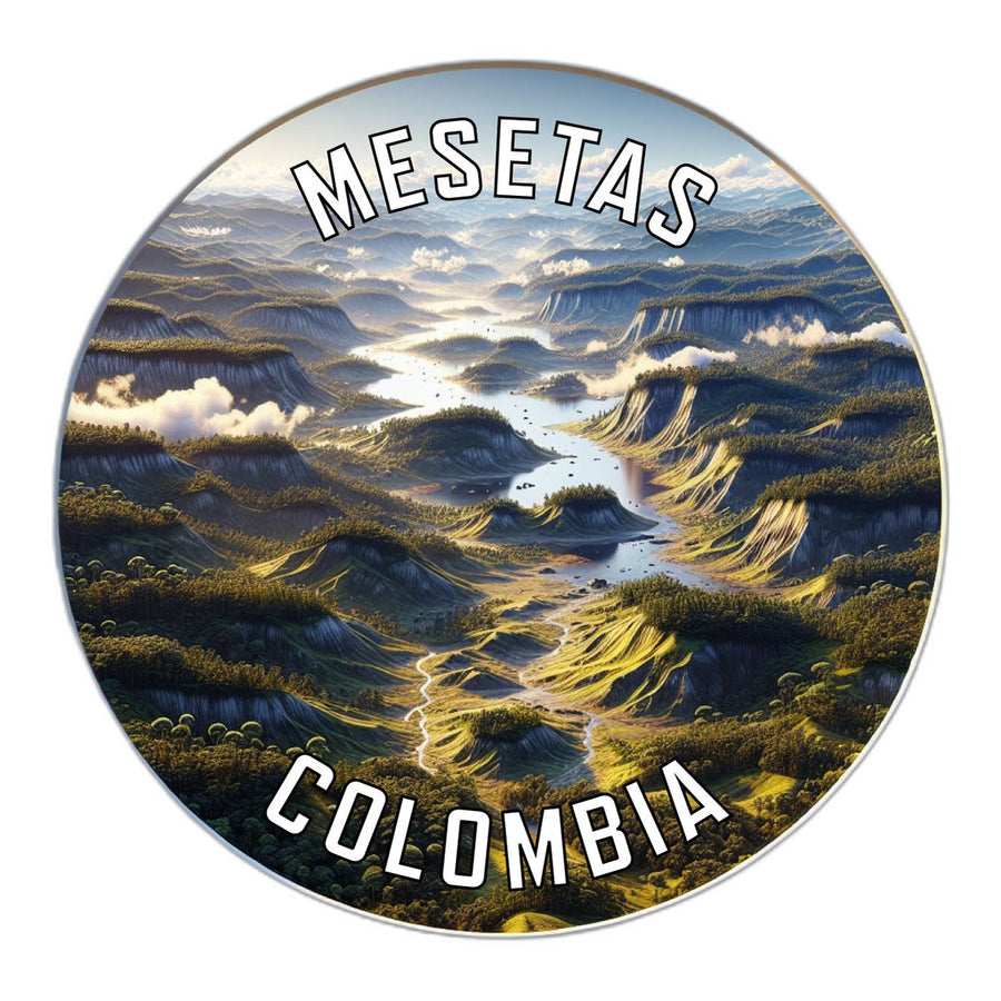 Mesetas Colombia Souvenir Die Cut Flat Magnet Image 1