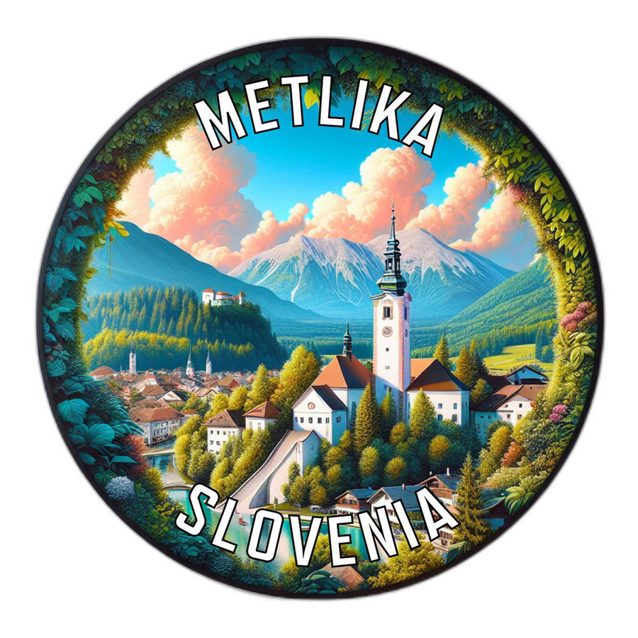 Metlika Slovenia Souvenir Die Cut Flat Magnet Image 1