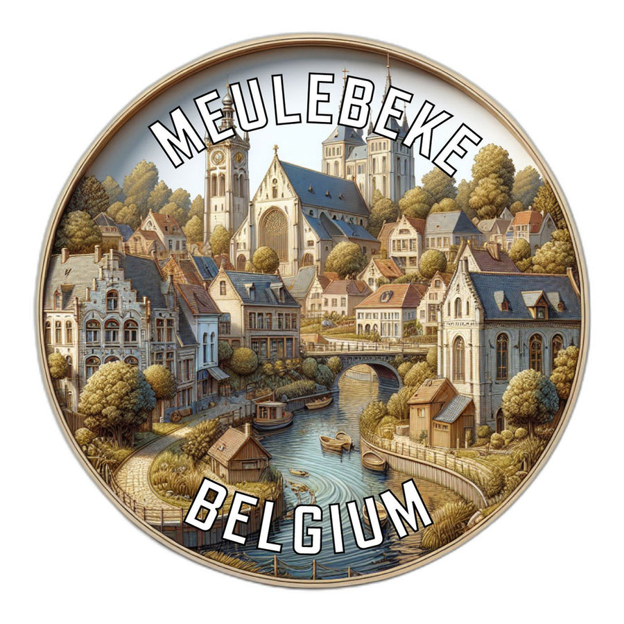 Meulebeke Belgium Souvenir Die Cut Flat Magnet Image 1