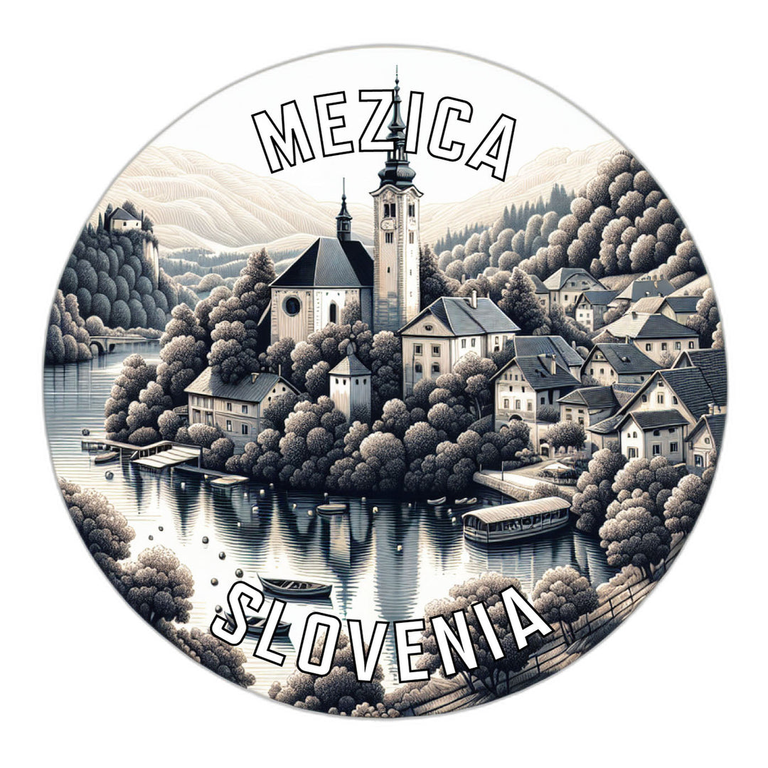 Mezica Slovenia Souvenir Die Cut Flat Magnet Image 1